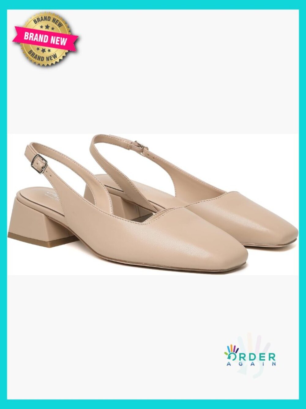 Chunky Low Heel D'Orsay Slingback Pumps Square Toe Block Heel Dress Shoes Work